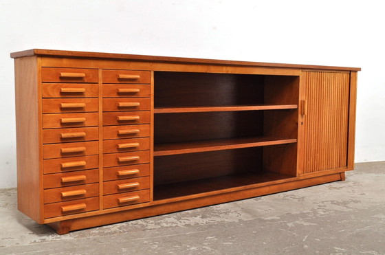 Image 1 of Vintage Dressoir Met Rolluik En Laden