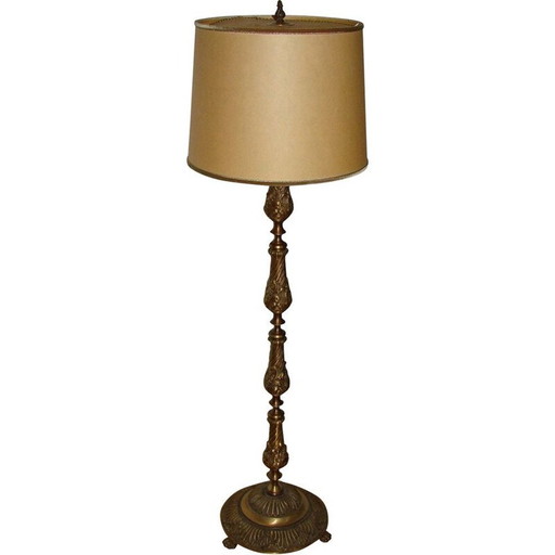 Vintage messing vloerlamp 1950