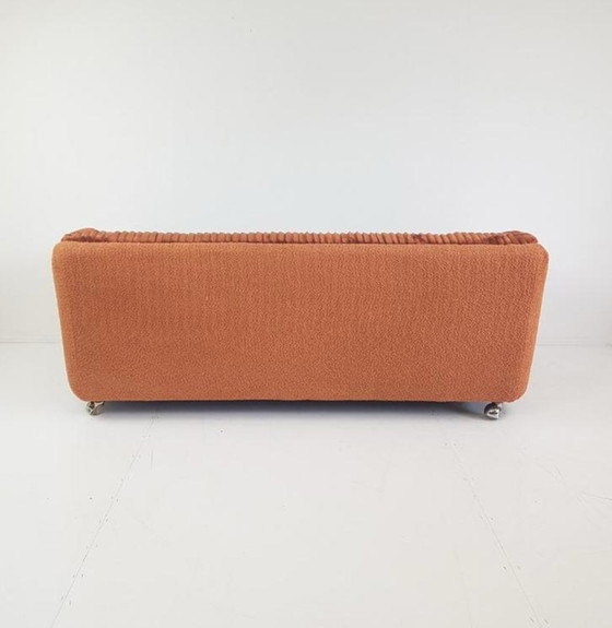 Image 1 of Vintage Artifort bankje nieuw gestoffeerd | bank brede rib