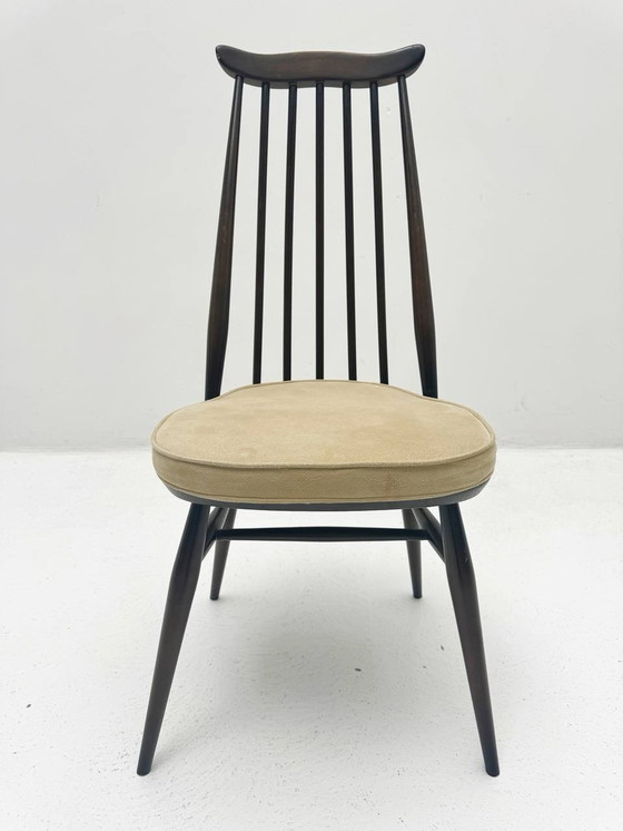 Image 1 of Set van 4 Goldsmith 369 stoelen in beukenhout en iepenhout van Lucian Ercolani voor Ercol, Engeland, 1960