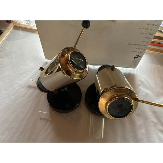 Image 1 of Paar vintage metalen wandlampen van Lita, 1950