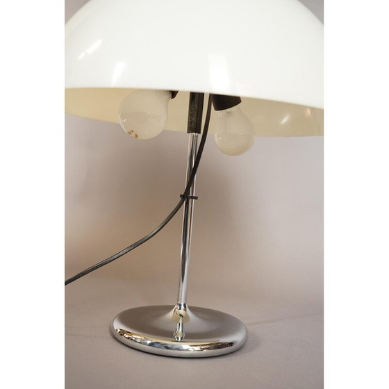 Image 1 of Vintage witte tulp lamp in metaal en Abs plastic, Duitsland 1970