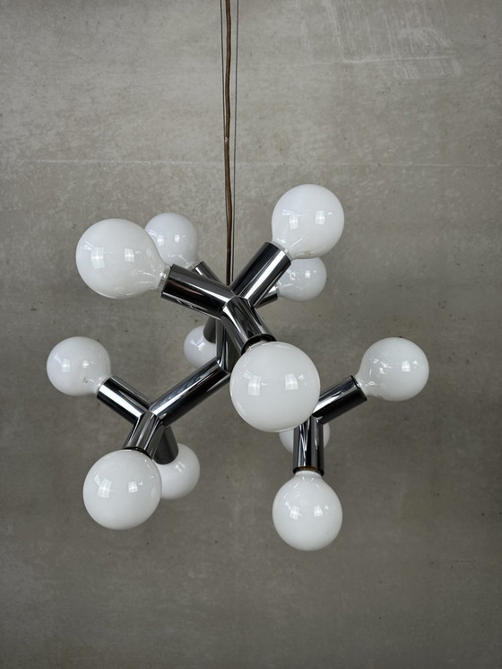 Image 1 of Vintage Sciolari cubic hanglamp