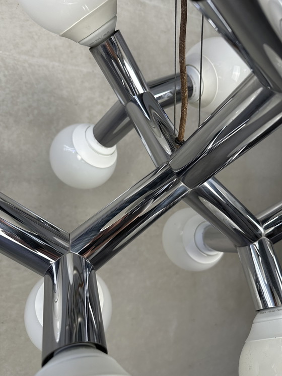 Image 1 of Vintage Sciolari cubic hanglamp