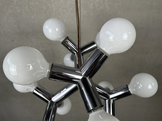 Image 1 of Vintage Sciolari cubic hanglamp