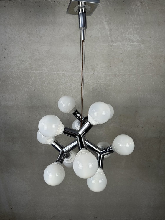 Image 1 of Vintage Sciolari cubic hanglamp