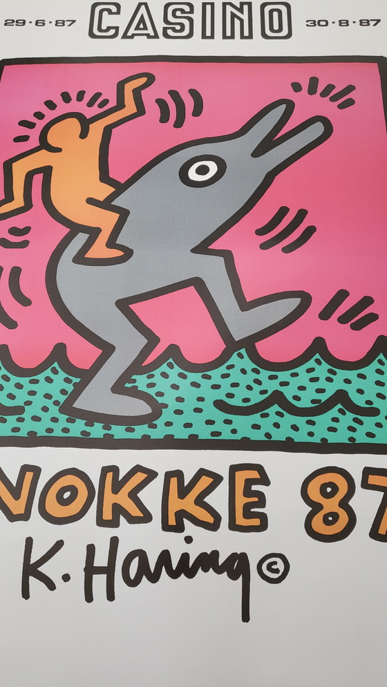 Image 1 of Keith Haring - Knokke 87 - Tentoonstellingsaffiche