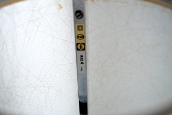 Image 1 of Vintage Swizz vloerlamp met glasvlies kappen, jaren 60