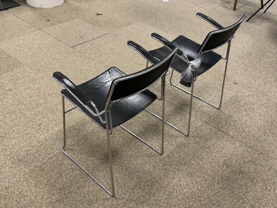 Image 1 of 2x Arrben Italye stoelen tuigleer