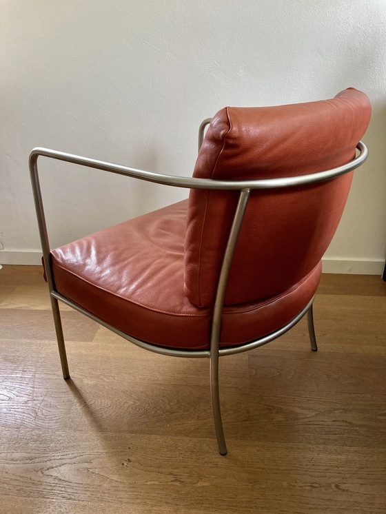 Image 1 of 2x Living Divani 'Café Light' fauteuils.