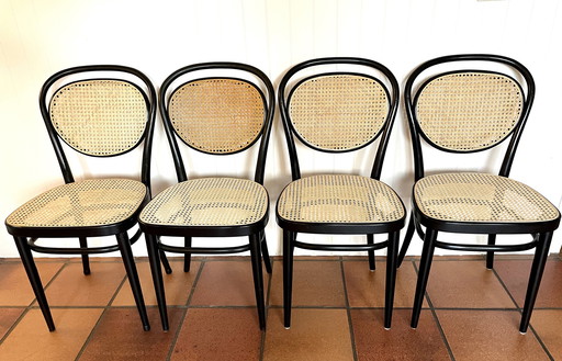 4x Thonet 215R stoelen set