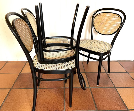 Image 1 of 4x Thonet 215R stoelen set