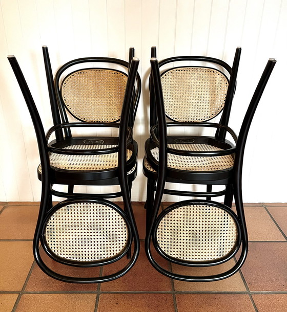 Image 1 of 4x Thonet 215R stoelen set