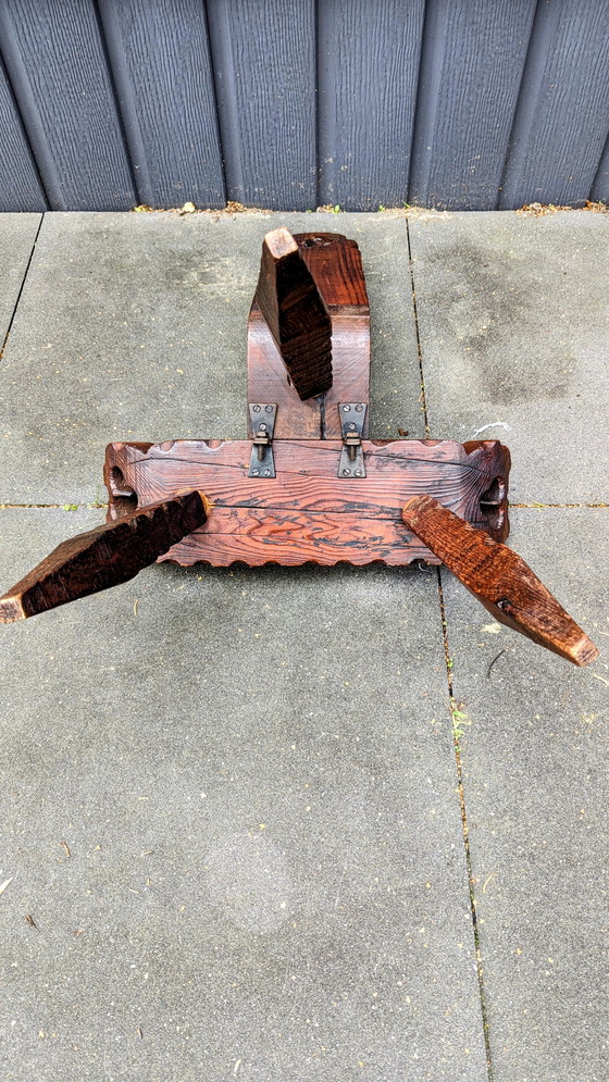 Image 1 of Vintage brutalist stoel