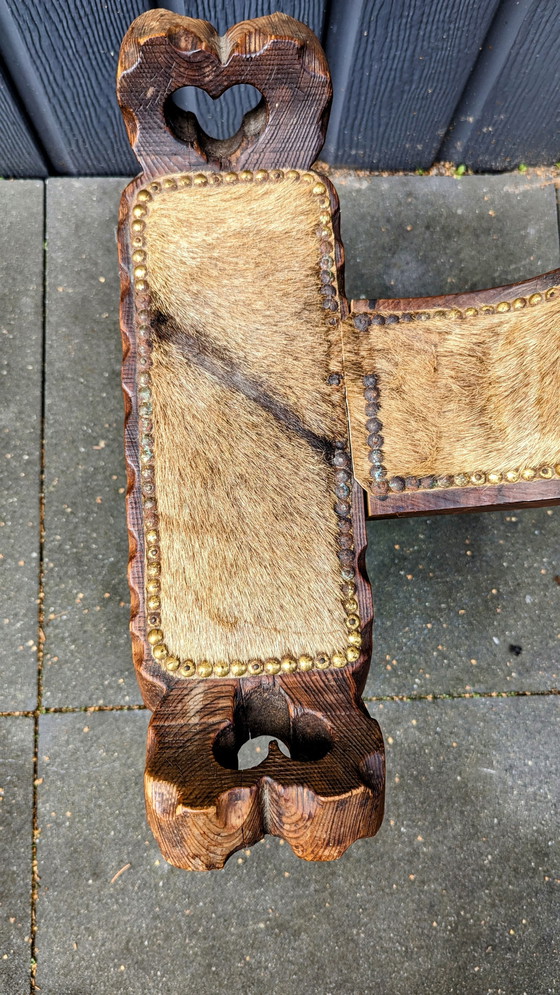 Image 1 of Vintage brutalist stoel