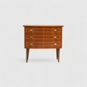 Vintage ladekast - jaren '60, messing