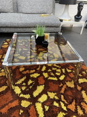 Space age chromen salontafel