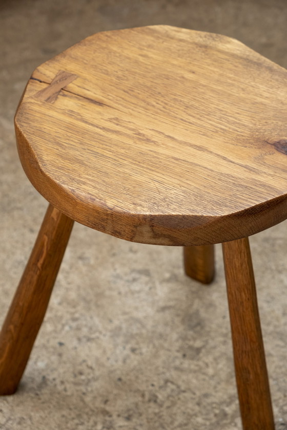 Image 1 of Vintage kruk in eikenhout