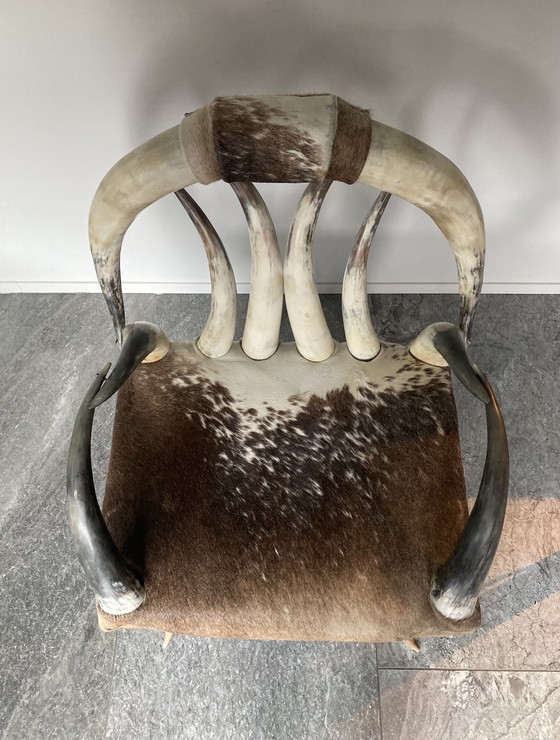 Image 1 of Vintage Koe Hoorn Stoel