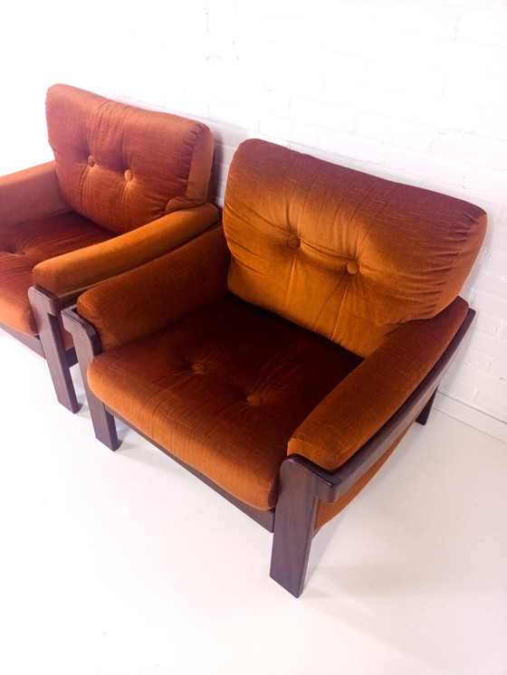 Image 1 of 2x vintage fauteuil