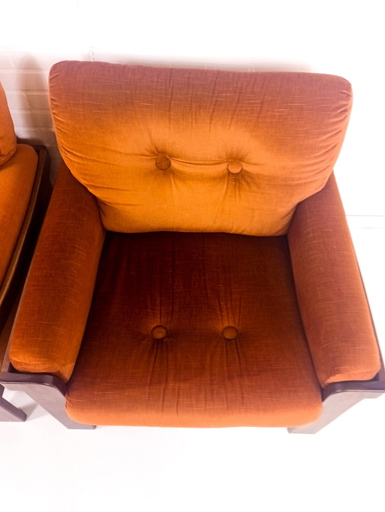 Image 1 of 2x vintage fauteuil