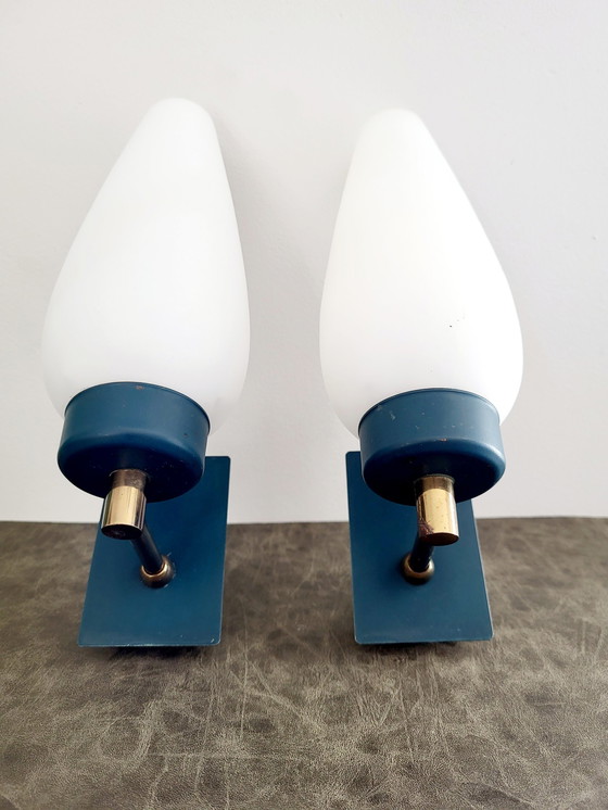 Image 1 of 2x Vintage wandlamp