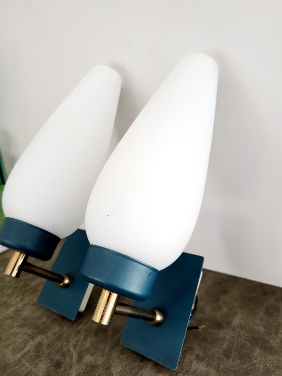 Image 1 of 2x Vintage wandlamp