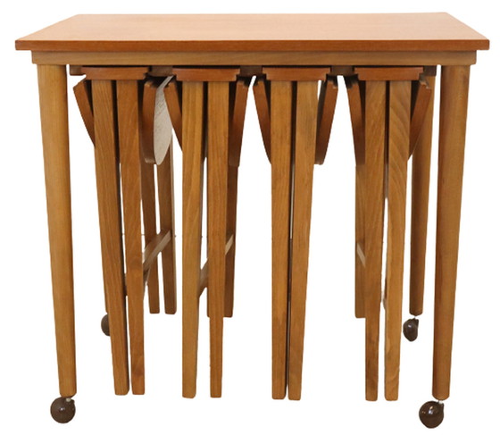 Image 1 of Poul Hundevad set  Nesting tables mimiset vintage