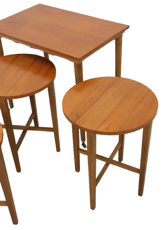 Image 1 of Poul Hundevad set  Nesting tables mimiset vintage