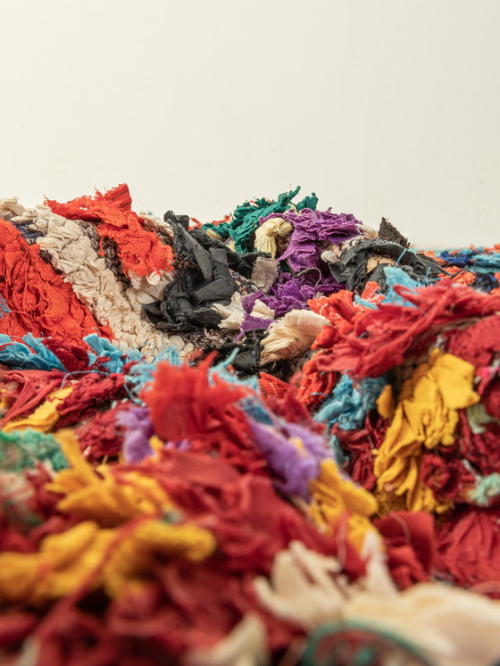 Image 1 of  Vintage Boucherouite, Berbers tapijt, 167 X 233 