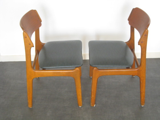 Image 1 of Erik Buch teak model 49 stoelen O.D. Møbler