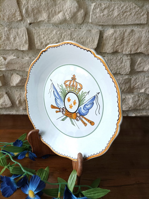 Assiette Géo Martel "Blason Royal