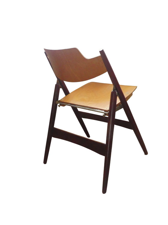 Image 1 of Egon Eiermann klapstoel bioscoopstoel Se83 2-kleurig Wilde+Spieth