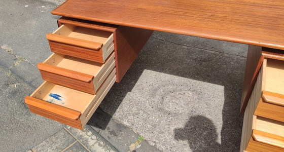 Image 1 of Deens Bureau Made In Denmark Mid Century Design Tafel Bureau Schrijftafel 60s Vintage Teak Retro 60S