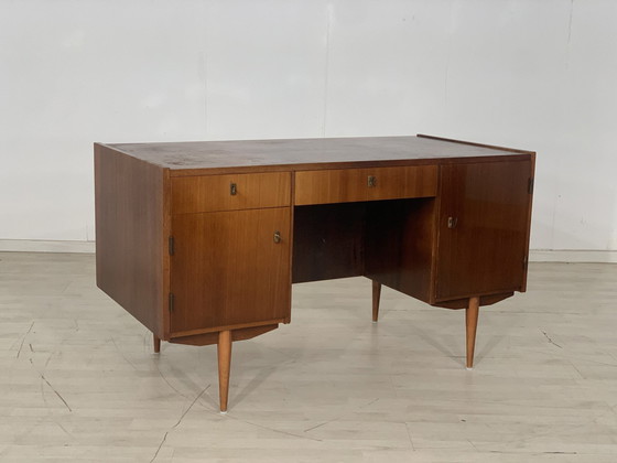 Image 1 of 60s bureau kantoortafel vintage bureau