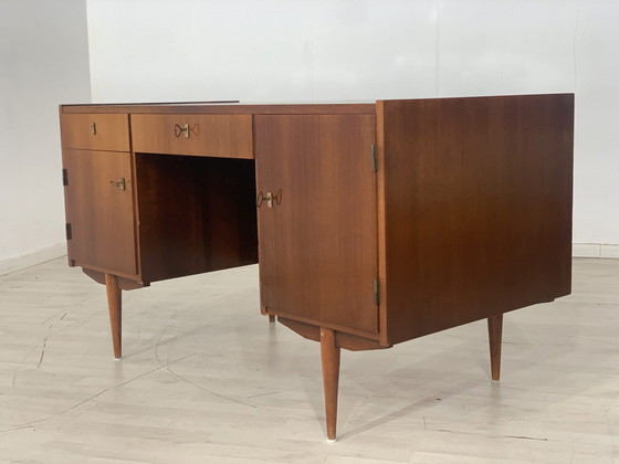 Image 1 of 60s bureau kantoortafel vintage bureau