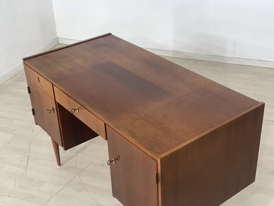 Image 1 of 60s bureau kantoortafel vintage bureau