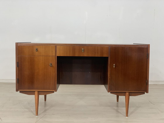 Image 1 of 60s bureau kantoortafel vintage bureau