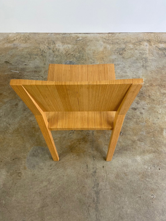 Image 1 of 6X Vintage Houten Design Stoel