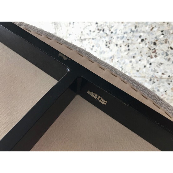 Image 1 of Vintage fauteuil voor Idealheim in witte stof en metaal 1960