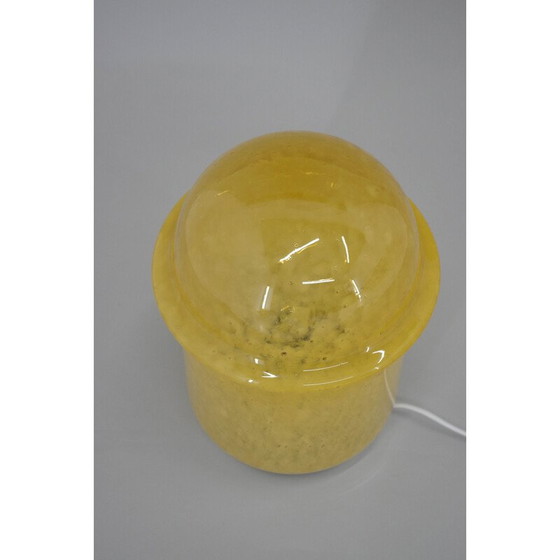 Image 1 of Vintage Space Age vloerlamp van gebobbeld glas, Tsjechoslowakije 1970