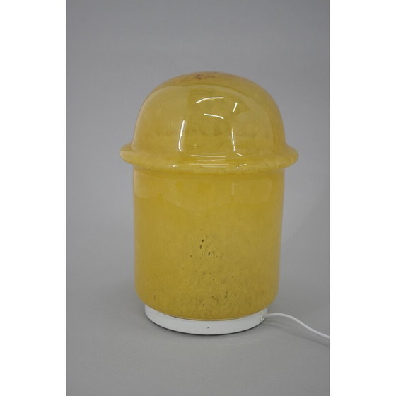 Image 1 of Vintage Space Age vloerlamp van gebobbeld glas, Tsjechoslowakije 1970