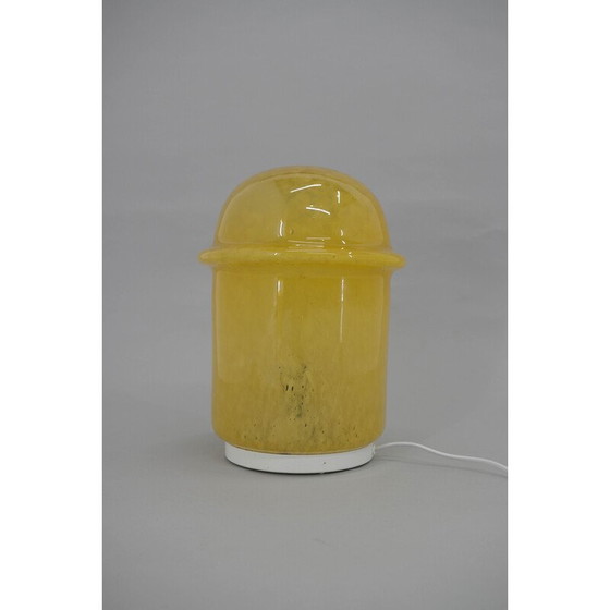 Image 1 of Vintage Space Age vloerlamp van gebobbeld glas, Tsjechoslowakije 1970