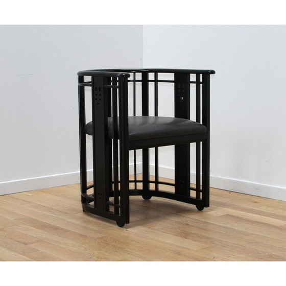 Image 1 of Vintage woonkamer set in gebeitst hout door Umberto Asnago voor Giorgetti, Italië