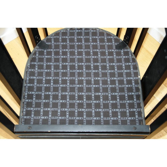 Image 1 of Vintage woonkamer set in gebeitst hout door Umberto Asnago voor Giorgetti, Italië