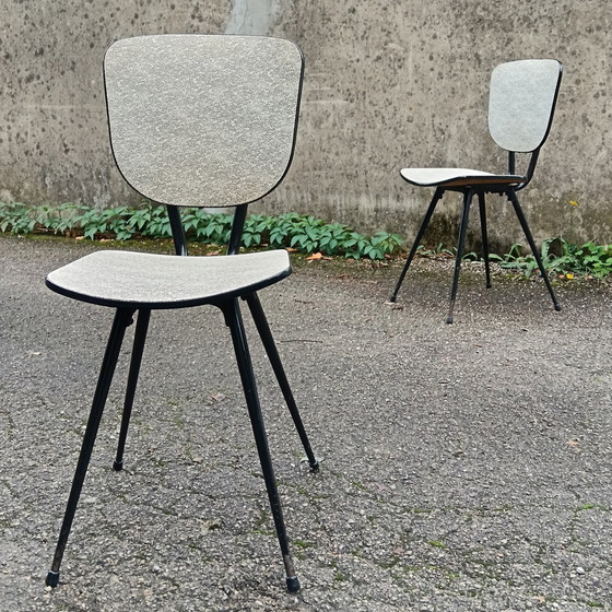 Image 1 of Vinyl bijzetstoelen, Frankrijk, 1960, set van 2