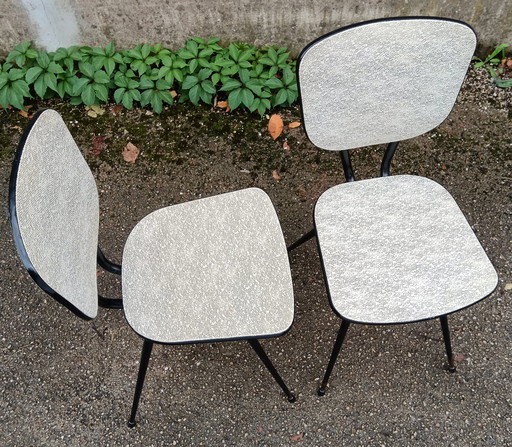 Vinyl bijzetstoelen, Frankrijk, 1960, set van 2