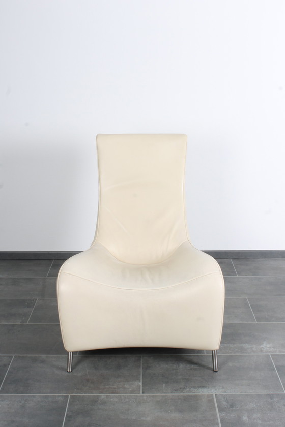 Image 1 of De Sede clubfauteuil DS264 in crèmewit leer