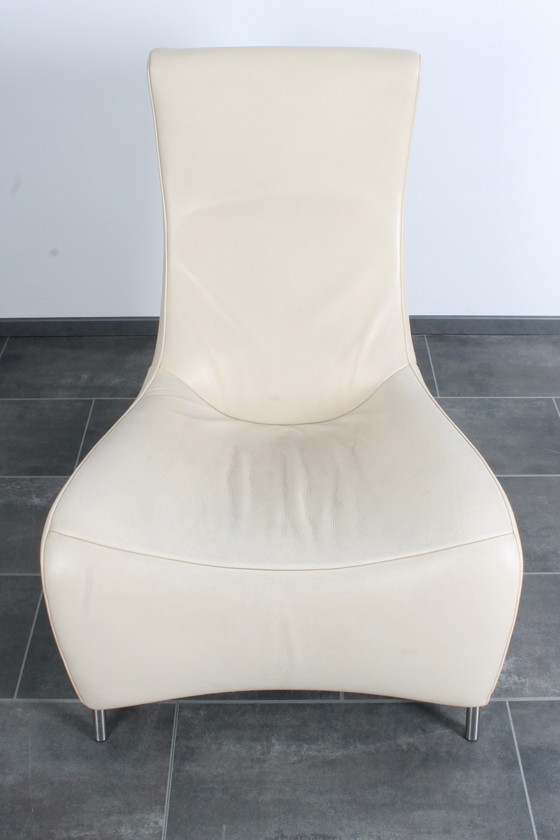 Image 1 of De Sede clubfauteuil DS264 in crèmewit leer