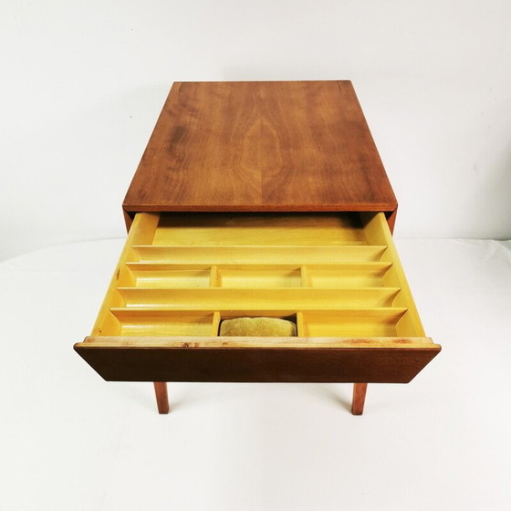 Image 1 of Vintage teak en beuken bijzettafel door Severin Hansen voor Haslev, Denemarken 1950